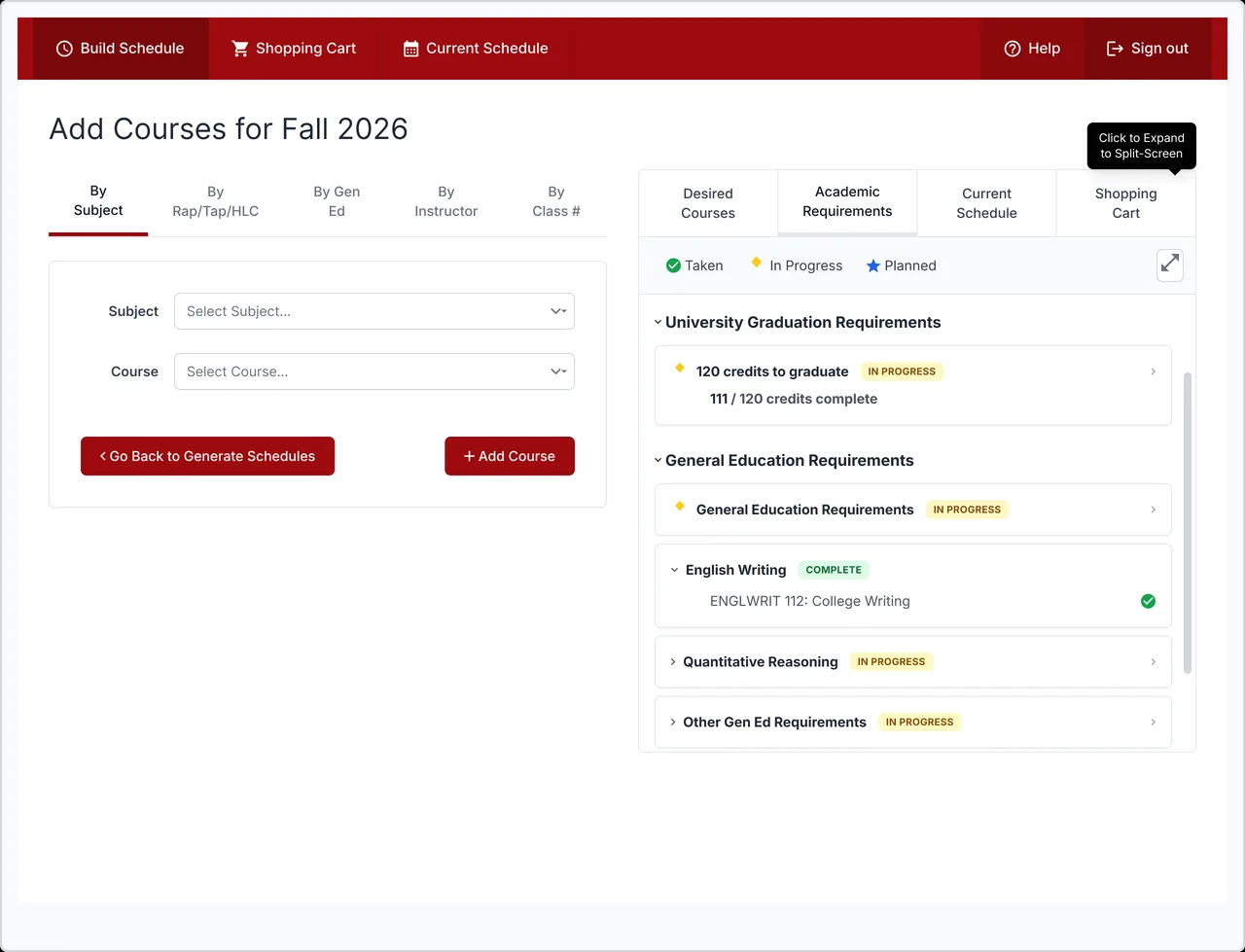 Final design of the ARR tab